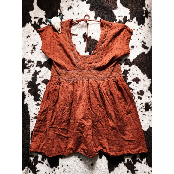 Shyanne Dresses & Skirts - "SHYANNE " WOMEN'S WESTERN MINI DRESS - ORANGE RUST